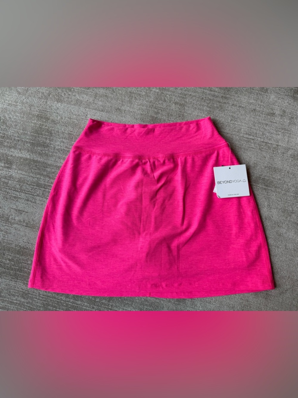 Beyond Yoga NEW Spacedye Bright Pink Active Skirt